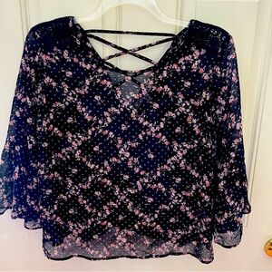 Rewind floral and lace top